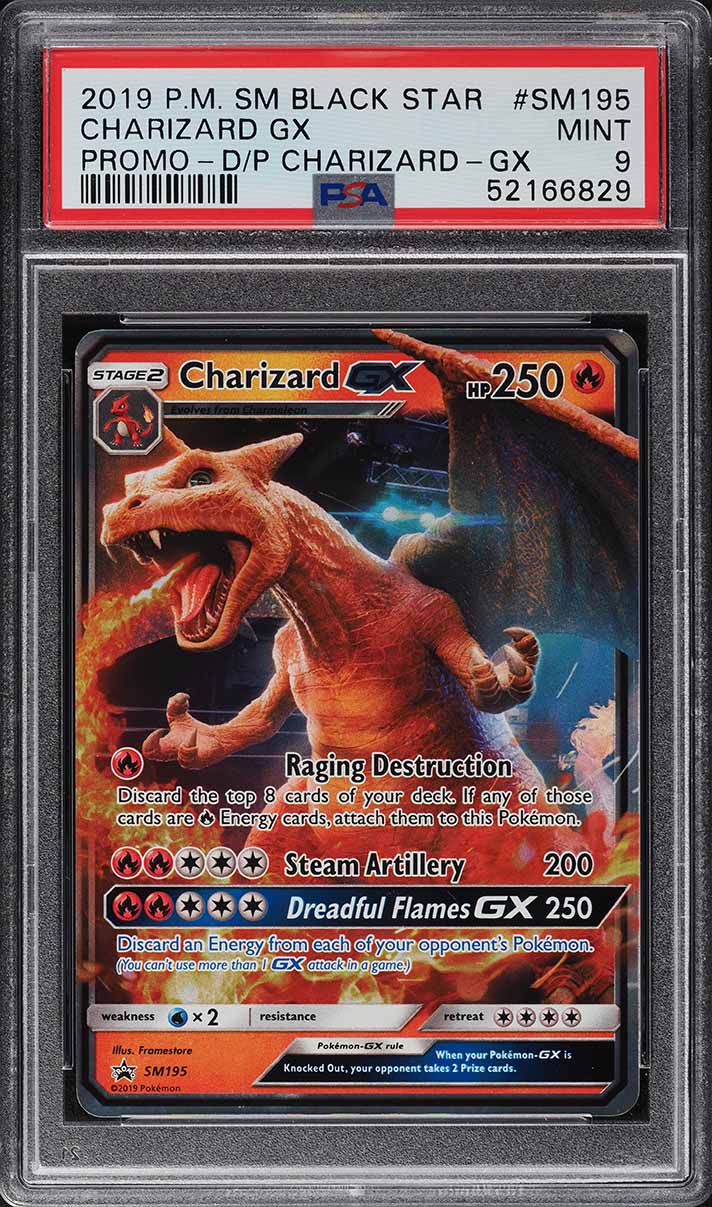 Charizard GX (SM195) [Sun & Moon: Black Star Promos] Moderately Played Holofoil