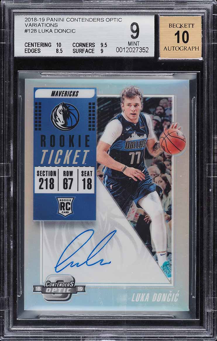 2018 Panini Contenders Optic Variations Luka Doncic ROOKIE AUTO