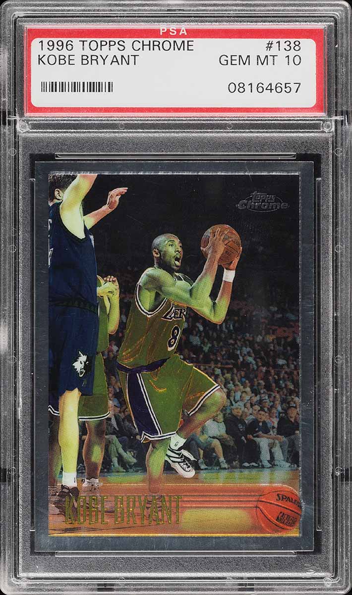 1996 Topps Chrome Kobe Bryant ROOKIE #138 PSA 10 GEM MINT