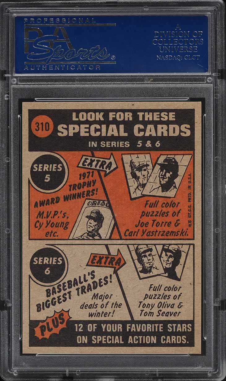 1972 Topps Roberto Clemente IN ACTION #310 PSA 7.5 NRMT+