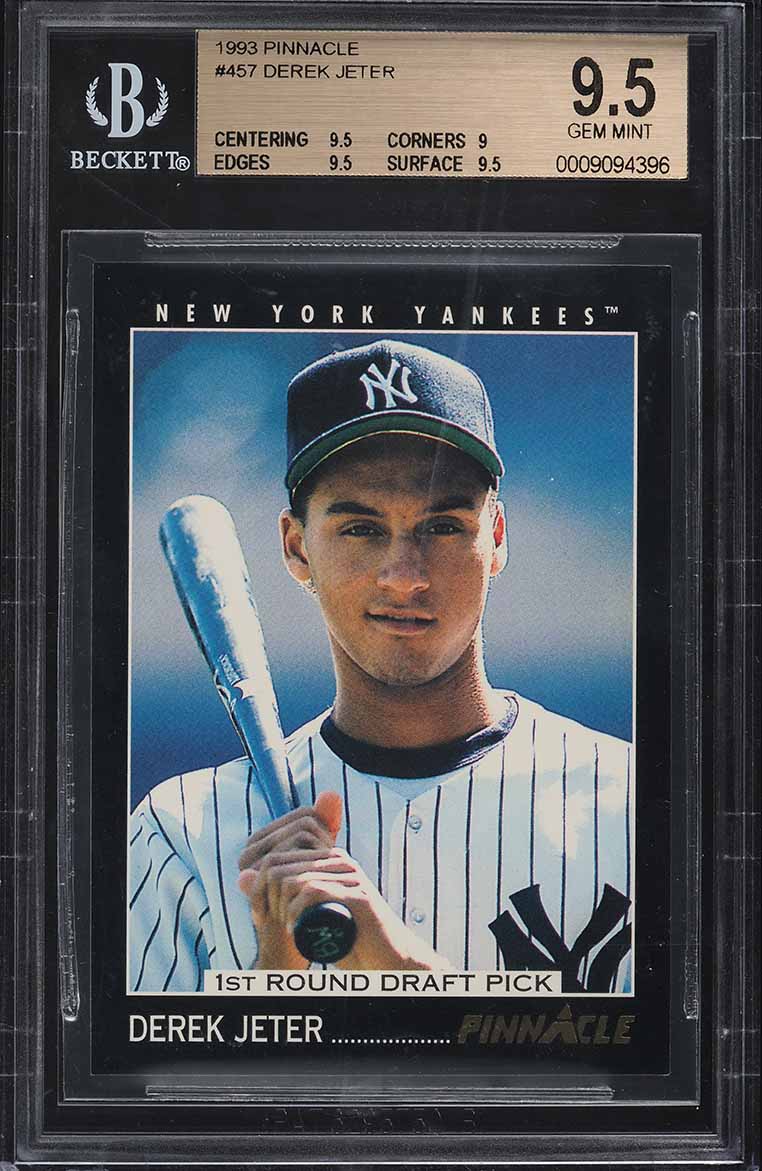 1993 Pinnacle Derek Jeter ROOKIE #457 BGS 9.5 GEM MINT