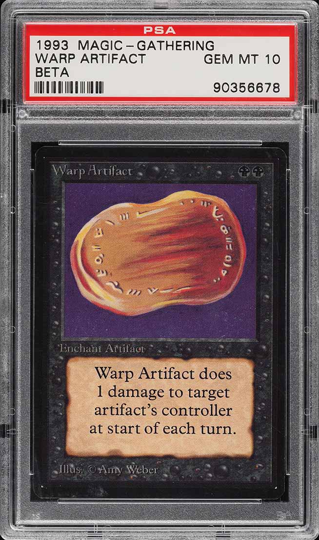1993 Magic The Gathering MTG Beta Rare Warp Artifact PSA 10 GEM MINT