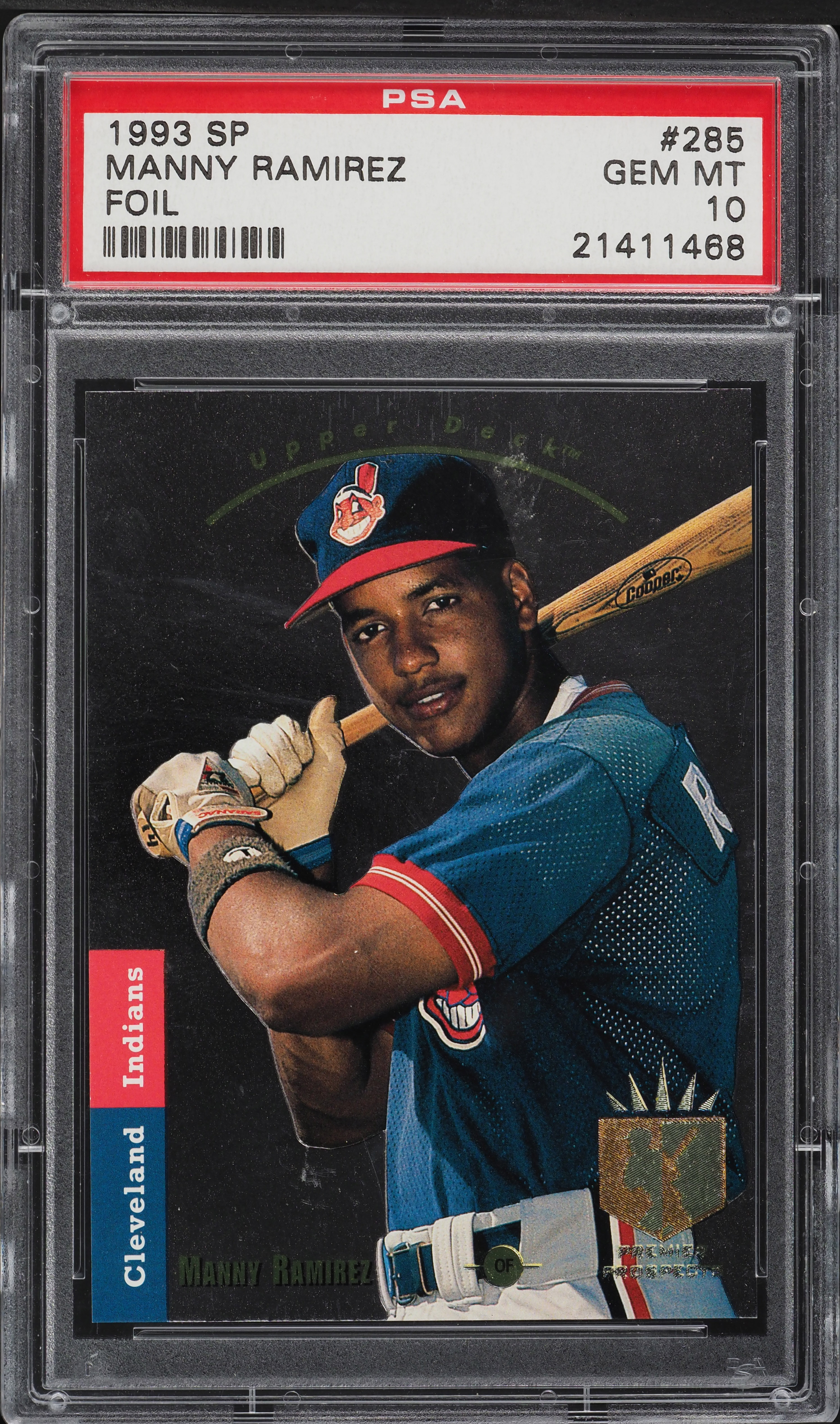 1993 SP Foil Manny Ramirez ROOKIE #285 PSA 10 GEM MINT on Fanatics