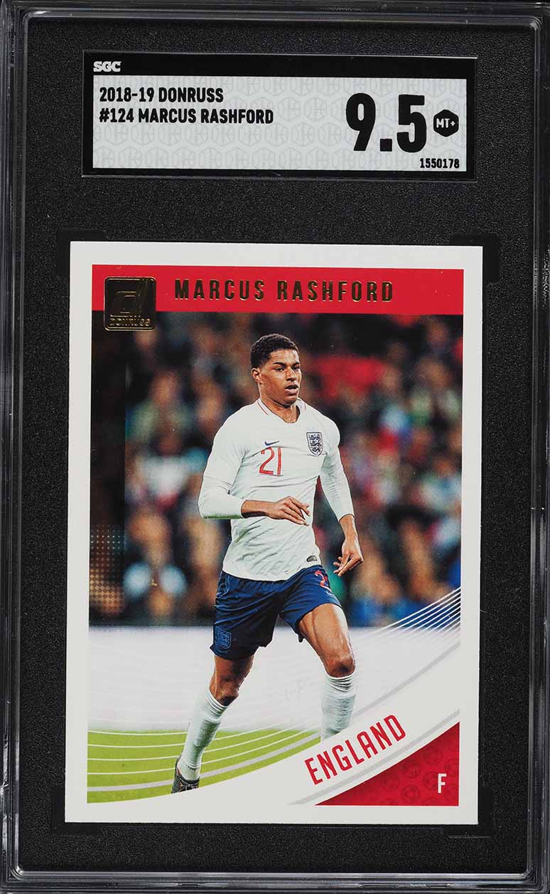 2018 Donruss Soccer Marcus Rashford #124 SGC 9.5 MINT+