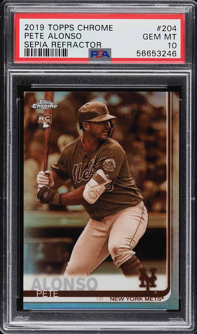 PSA10 2019 topps chrome RC pete alonso 【公式通販】