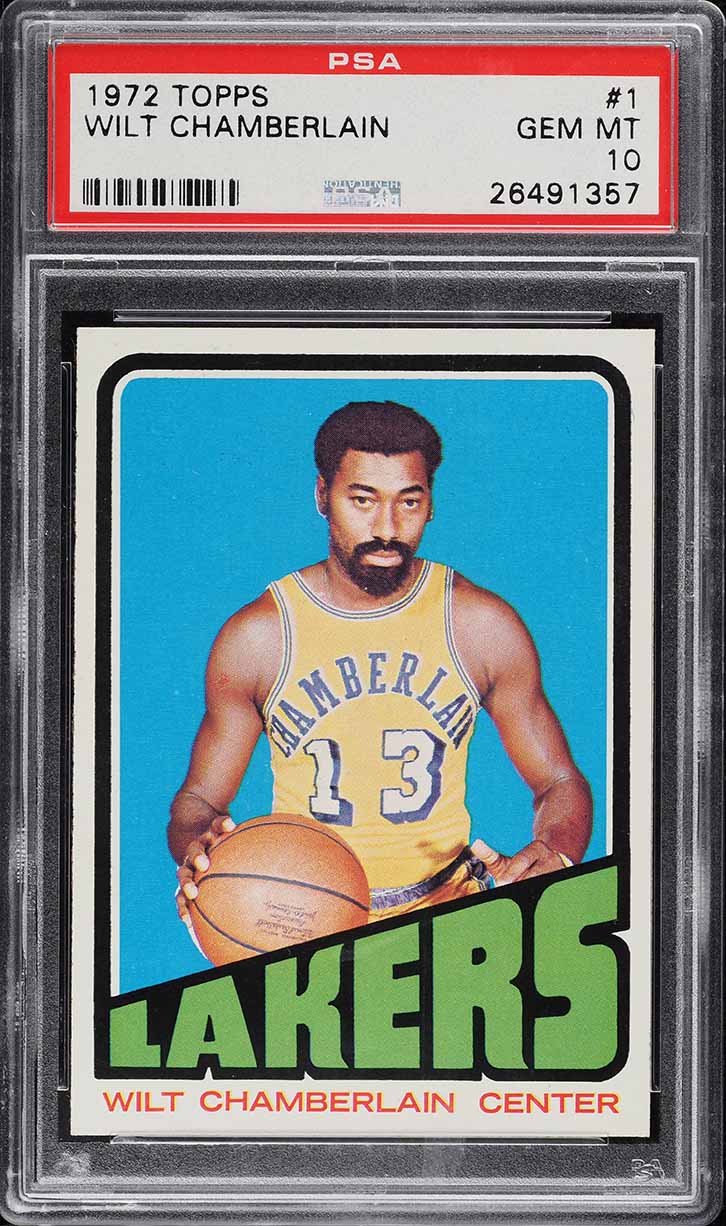 1972 Topps Basketball Wilt Chamberlain #1 PSA 10 GEM MINT