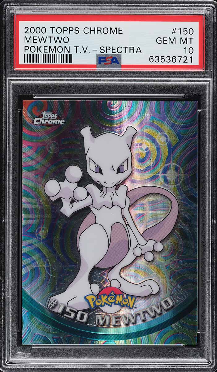 2000 Topps Pokemon Chrome Series 2 Spectra Mewtwo #150 PSA 10 GEM MINT