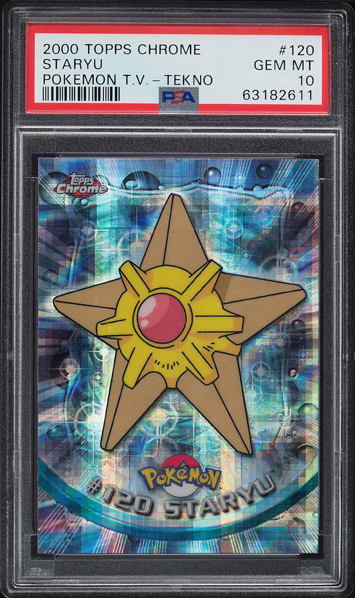 2000 Pokemon Topps Chrome Series 2 Tekno Staryu #120 PSA 10 GEM MINT