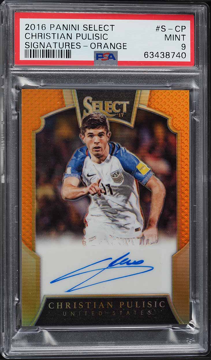 2017 Topps Chrome UEFA Christian Pulisic ROOKIE #25 PSA 9 MINT on