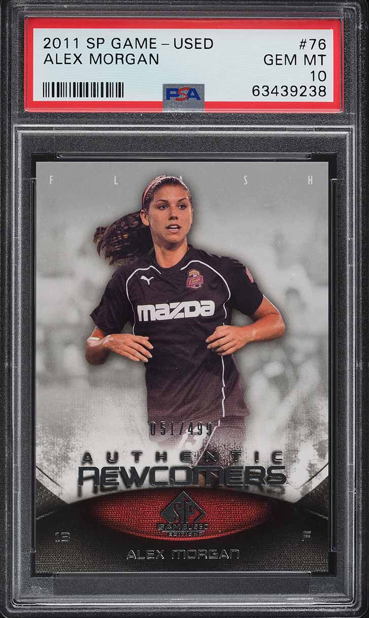 2011 SP Game Used Alex Morgan ROOKIE /499 #76 PSA 10 GEM MINT