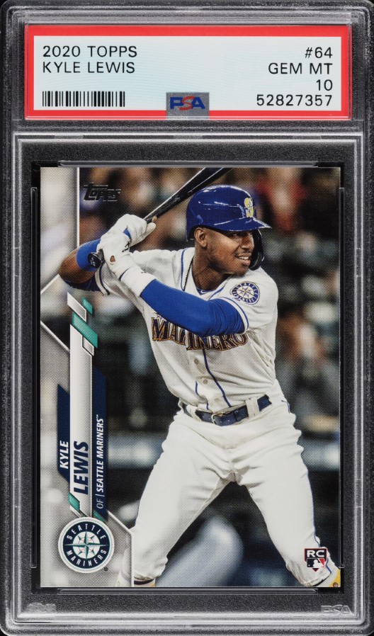 2020 Topps Kyle Lewis ROOKIE #64 PSA 10 GEM MINT