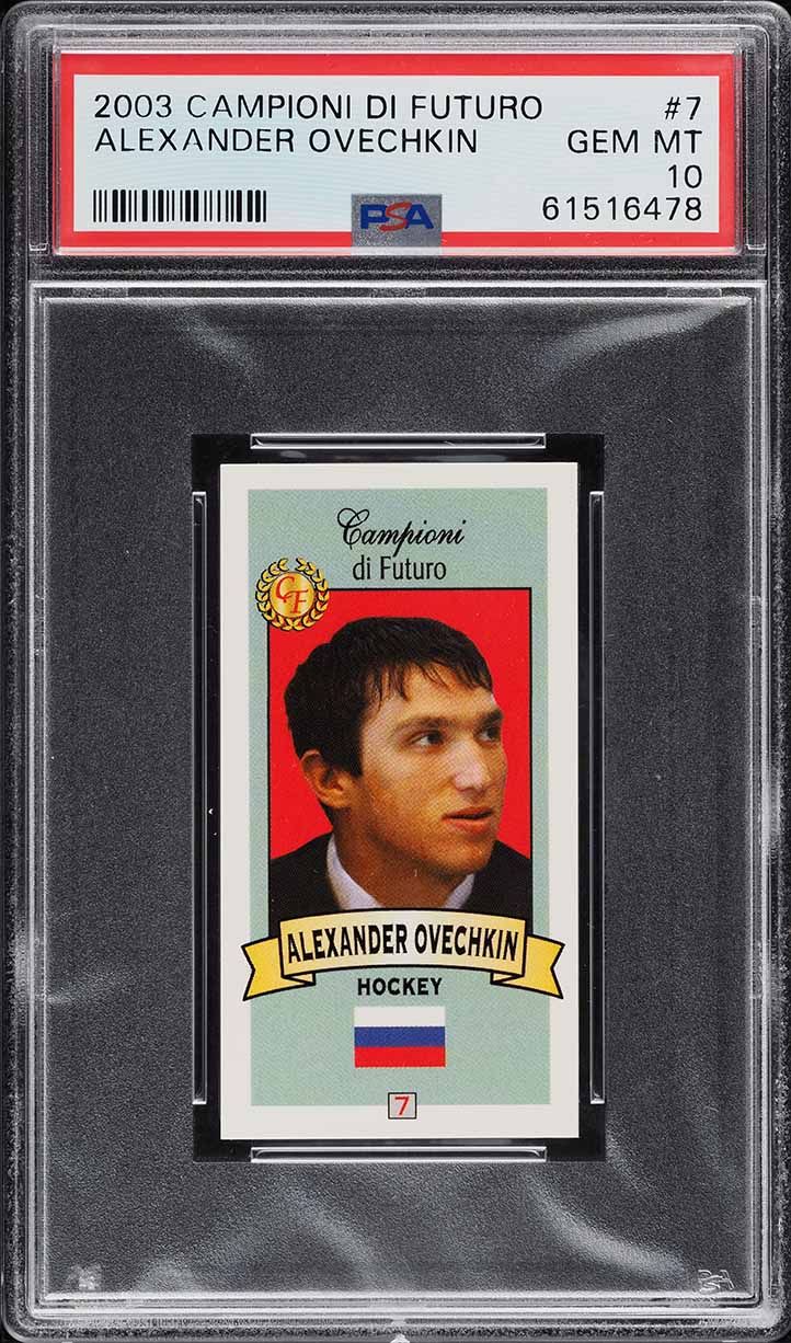 2003 Campioni Di Futuro Alexander Ovechkin ROOKIE #7 PSA 10 GEM MINT