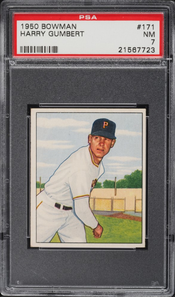 1950 Bowman Harry Gumbert #171 PSA 7 NRMT