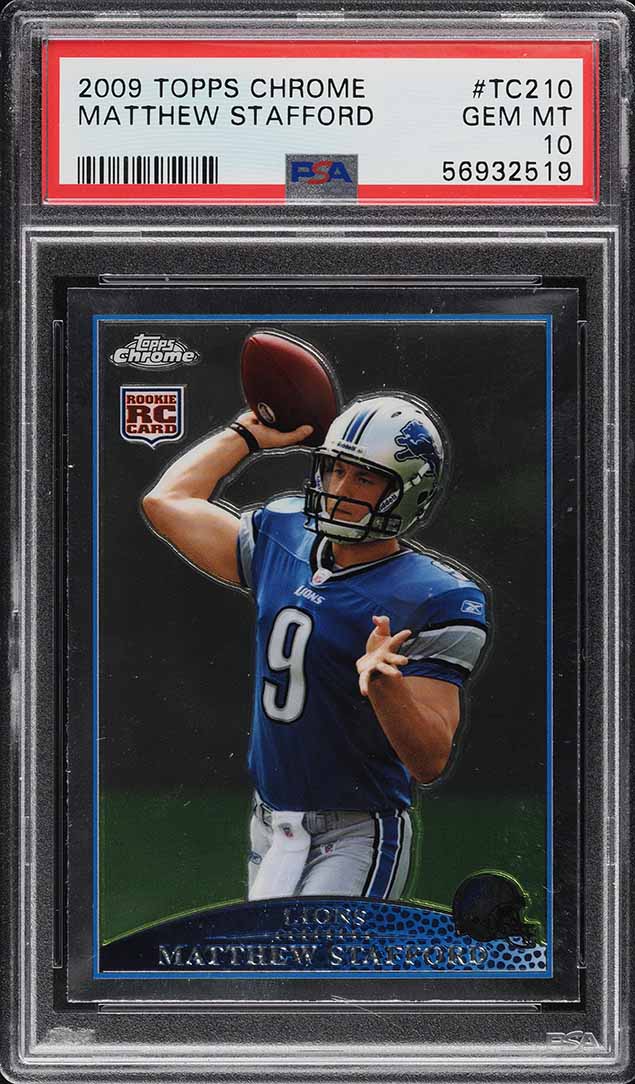2009 Topps Chrome Matthew Stafford ROOKIE #TC210 PSA 10 GEM MINT