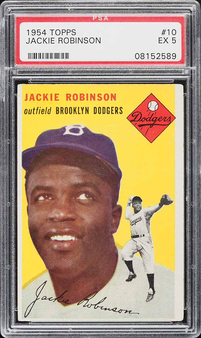 1954 Topps Jackie Robinson #10 PSA 5 EX