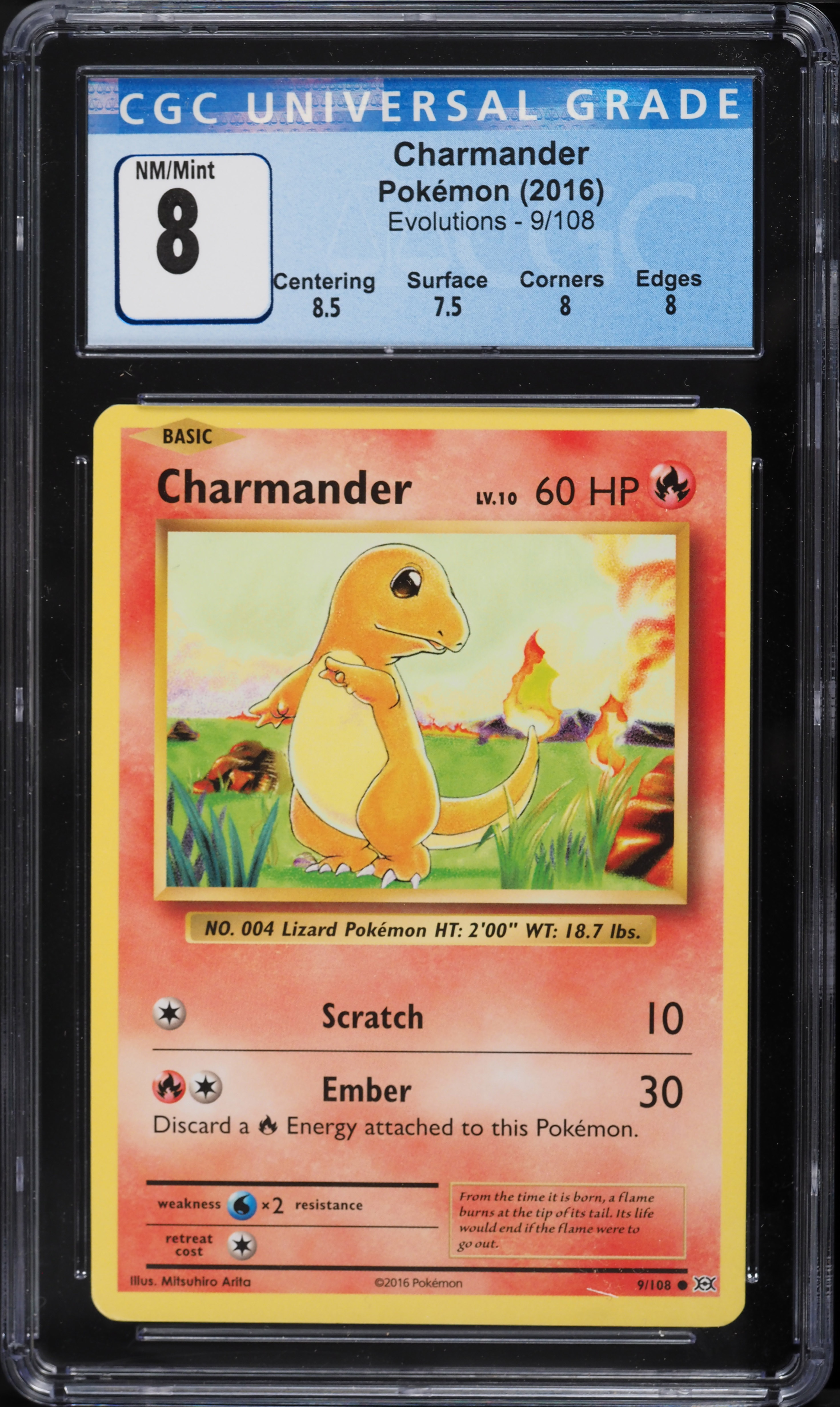 charmander pokemon card price In Pokmon Individual Trading Cards for sale [1] Scratch (10) [1R] Ember (30) Discard 1 Fire Energy card to use this attack. Charmander [1st Edition] #46 Prices