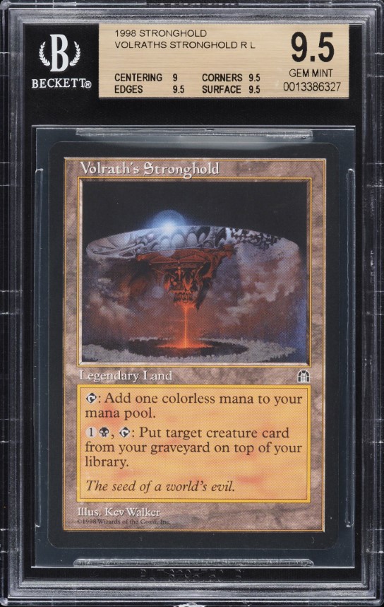 1998 Magic The Gathering MTG Stronghold Volrath's Stronghold R BGS 9.5 GEM MINT