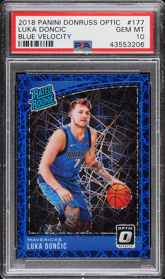 2018 Donruss Optic Gold Luka Doncic ROOKIE AUTO 1/10 #177 PSA 10