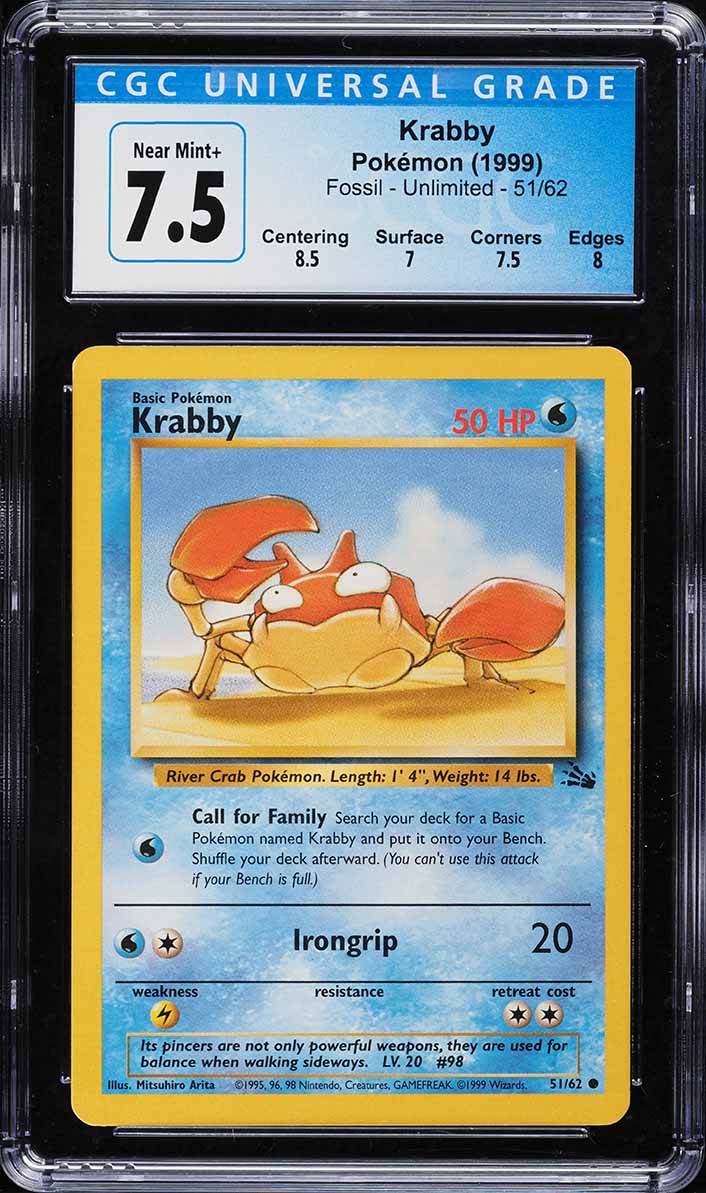Krabby - Fossil [COMMON] [1st Edition] [Near Mint] | Ozzie Collectables