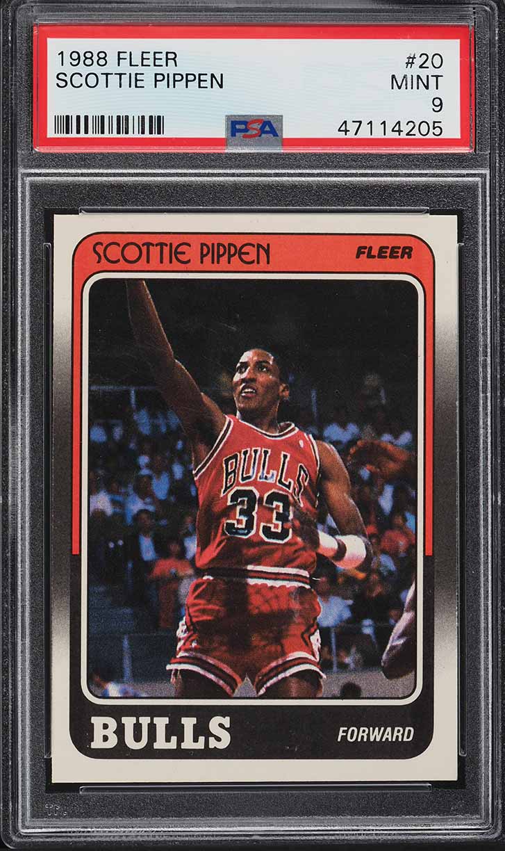 1988 Fleer Basketball Scottie Pippen ROOKIE #20 PSA 9 MINT