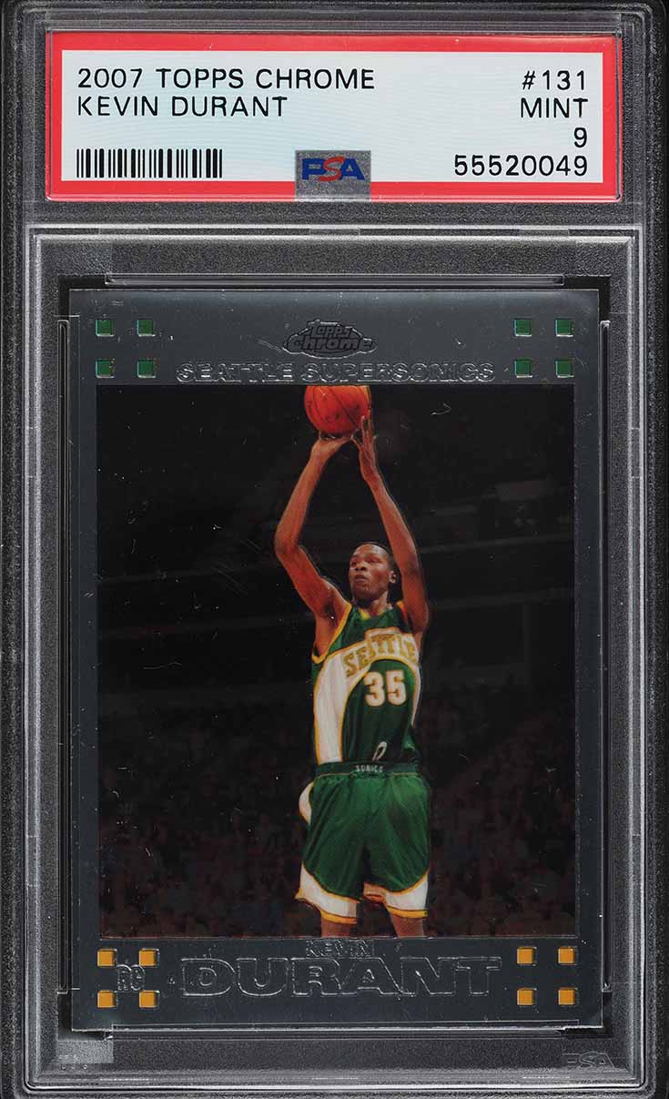 2007 Topps Chrome Kevin Durant Base #131 PSA 9 | Card Ladder