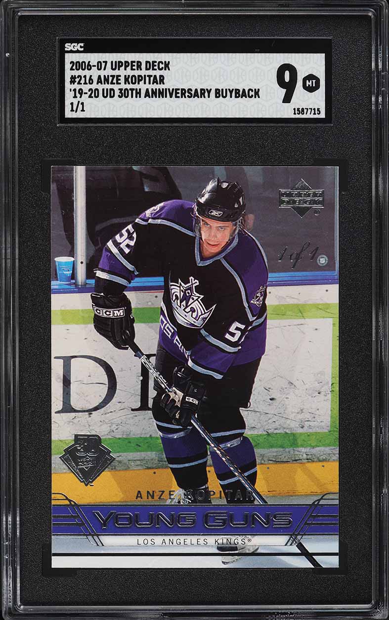 2006 Upper Deck Young Guns Anze Kopitar ROOKIE #216 PSA 9 MINT on