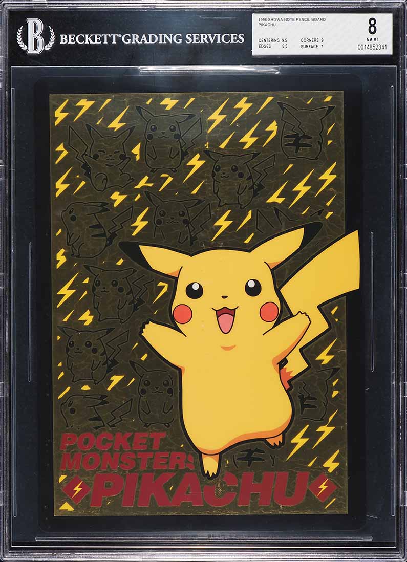 1998 Pokemon Showa Note Pencil Board Pikachu BGS 8 NM-MT on