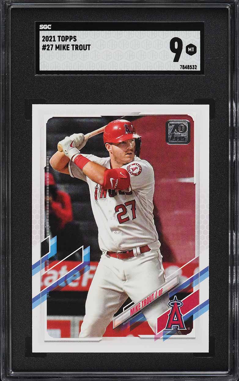 2021 Topps Mike Trout #27 SGC 9 MINT