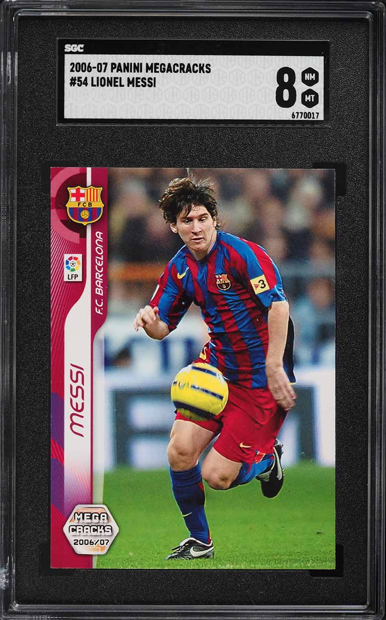2006 Panini Mega Cracks Lionel Messi #54 SGC 8 NM-MT on Fanatics