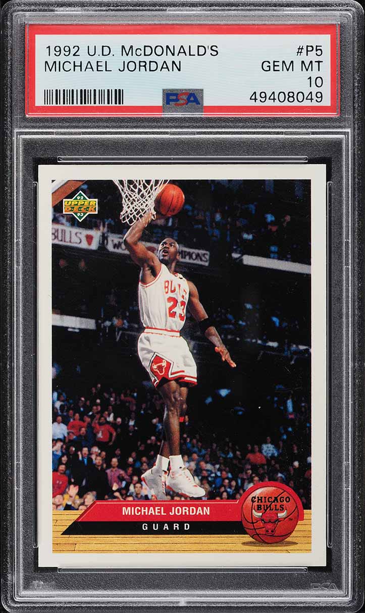 1992 Upper Deck McDonald's Michael Jordan #P5 PSA 10 GEM MINT