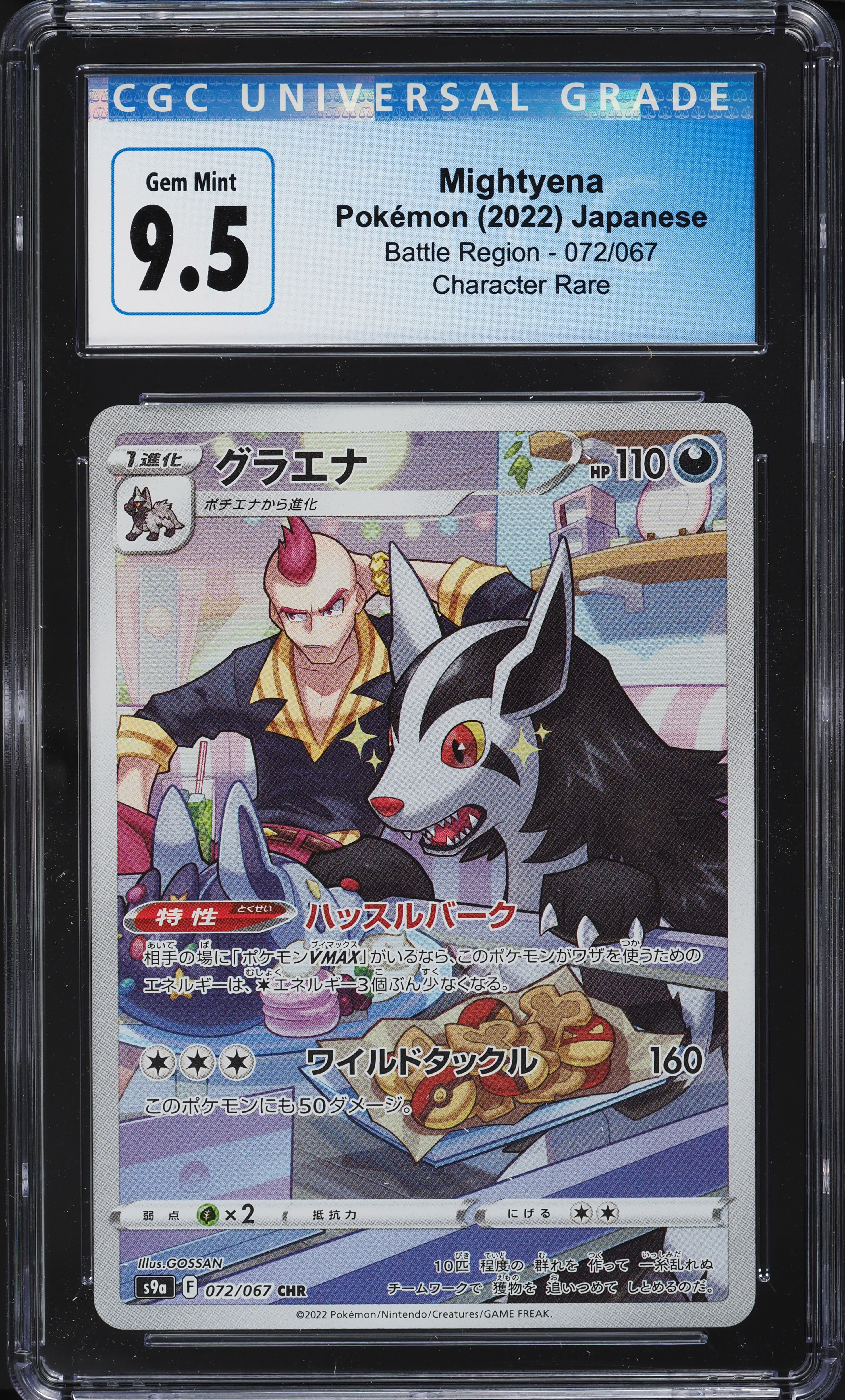 シナリー　PFなど　majumaju様 2022 Pokemon Japanese SWSH Battle Region Character Rare Mightyena