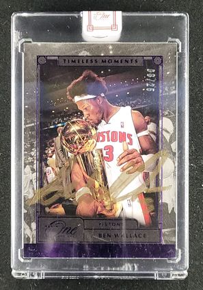 2020 Panini One And One Timeless Purple Ben Wallace AUTO JERSEY