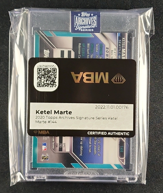 2020 Topps Archives Signature Series Ketel Marte AUTO /67 MBA AUTH