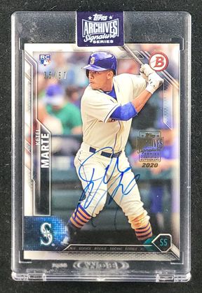 2020 Topps Archives Signature Series Ketel Marte AUTO /67 MBA AUTH