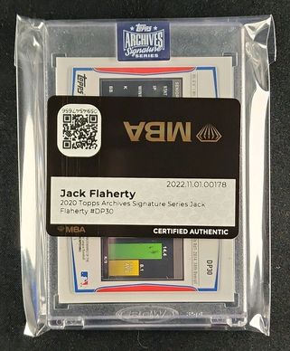 2020 Topps Archives Signature Series Jack Flaherty AUTO /57 #DP30 MBA AUTH