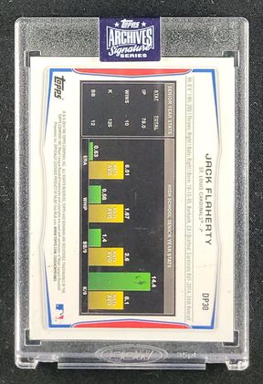 2020 Topps Archives Signature Series Jack Flaherty AUTO /57 #DP30 MBA AUTH
