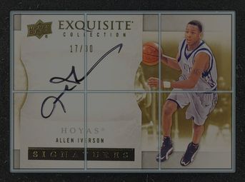 2012 Exquisite Collection Signatures Allen Iverson AUTO /30 #S-AI MBA AUTH