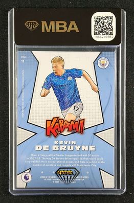 Carte Panini Prizm Euro 2016 - Kevin De Bruyne (Belgique) - Notée PSA 8 - Chase