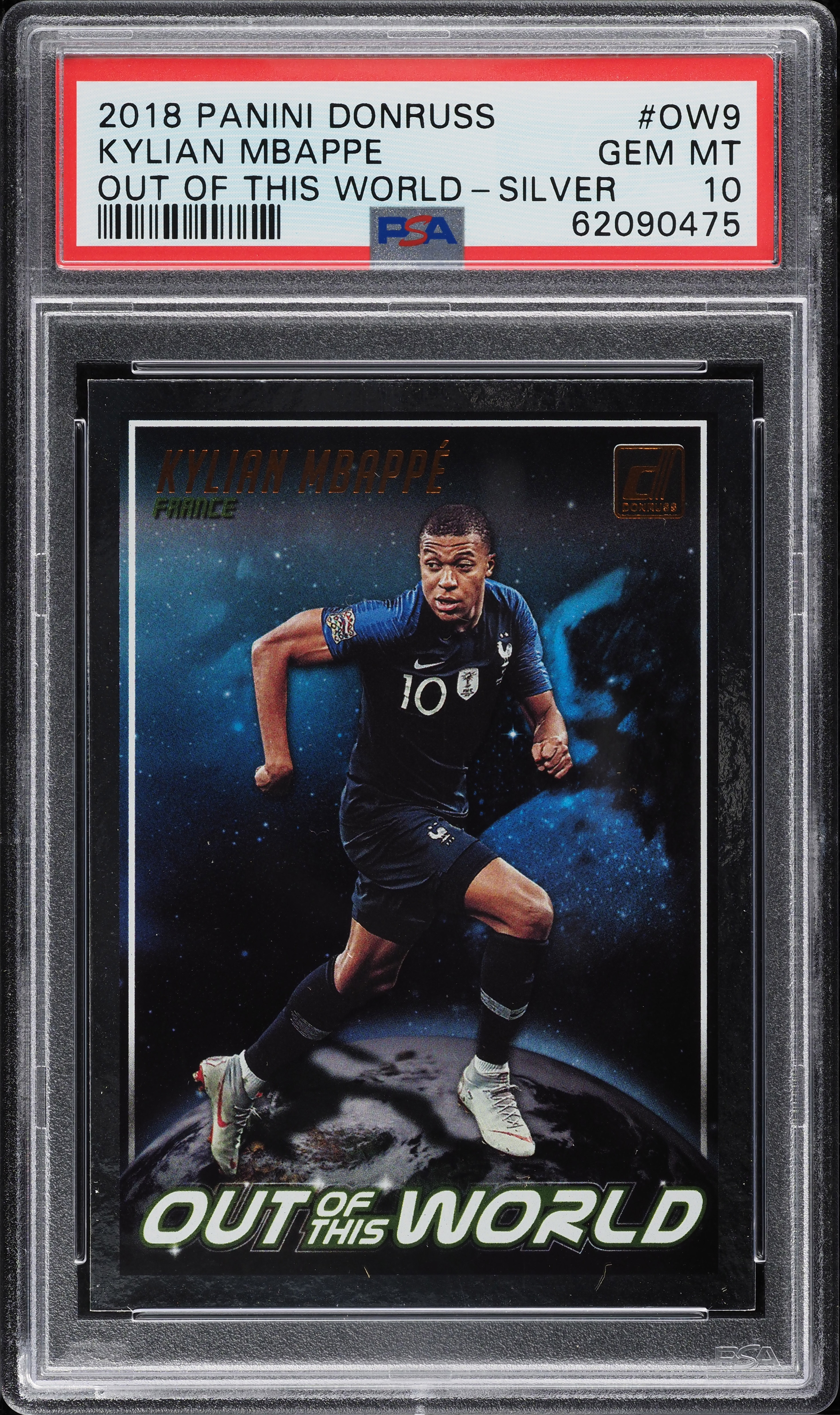 2018 Donruss Out Of This World Silver Kylian Mbappe ROOKIE #OW-9