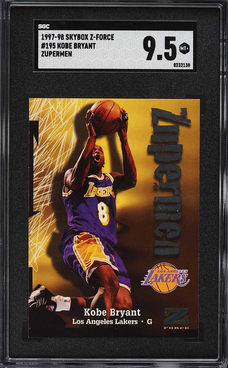 1997 Skybox Z-Force Zuperman Kobe Bryant #195 SGC 9.5 MINT+ on