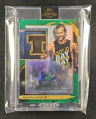 2020 Topps WWE Fully Loaded Table Relics Adam Cole PATCH AUTO /50 #T-AC MBA AUTH