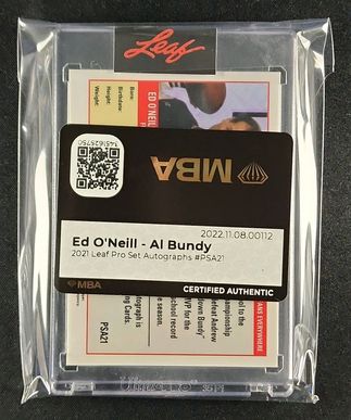 2021 Leaf Pro Set Autographs Al Bundy Ed O'Neill AUTO /99 #PSA21 MBA AUTH