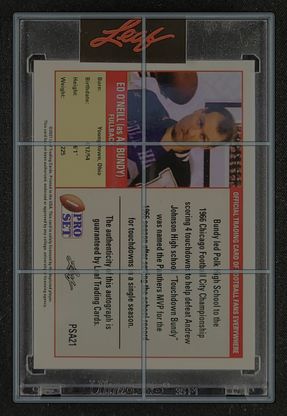2021 Leaf Pro Set Autographs Al Bundy Ed O'Neill AUTO /99 #PSA21 MBA AUTH