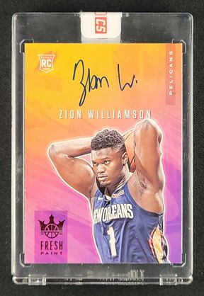 2019 Court Kings Fresh Paint Ruby Zion Williamson RC AUTO /49 #FP-ZWL MBA AUTH