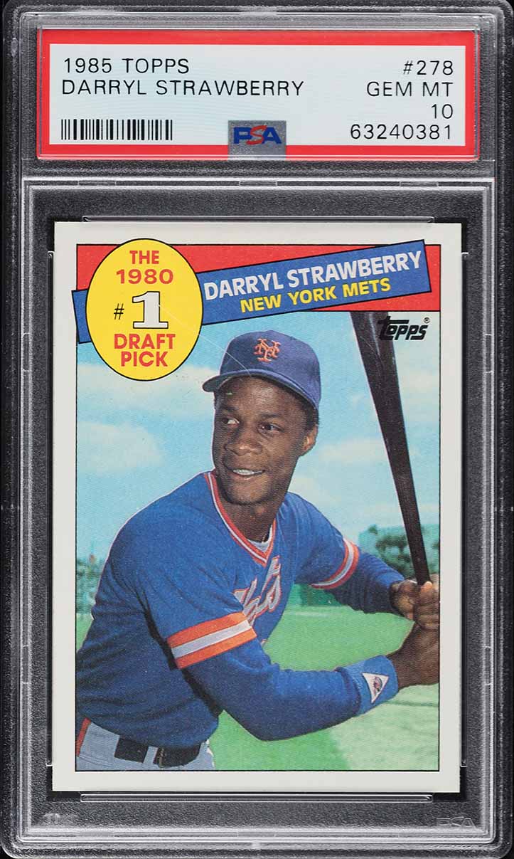 1985 Topps Darryl Strawberry #278 PSA 10 GEM MINT on Fanatics Collect