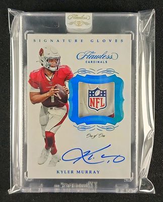 2019 Panini Flawless Gloves Platinum Kyler Murray ROOKIE PATCH AUTO 1/1 MBA AUTH