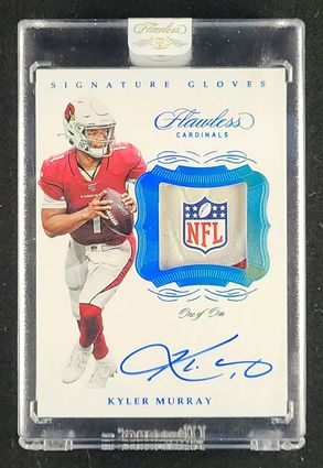 2019 Panini Flawless Gloves Platinum Kyler Murray ROOKIE PATCH AUTO 1/1 MBA AUTH