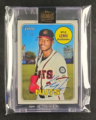 2018 Topps Archives Signatures Series Kyle Lewis ROOKIE AUTO /39 #141 MBA AUTH