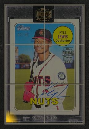 2018 Topps Archives Signatures Series Kyle Lewis ROOKIE AUTO /39 #141 MBA AUTH