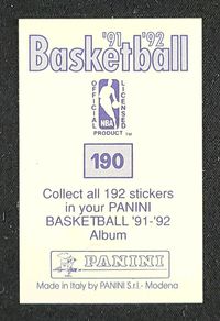 1991 Panini Stickers Michael Jordan #190 MBA AUTH